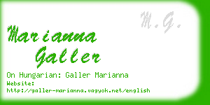 marianna galler business card